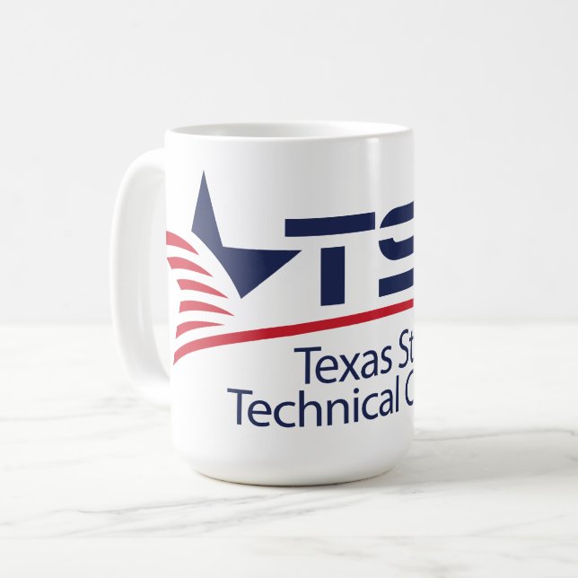 Texas State Technical College Logo Coffee Mug (Front Left)
