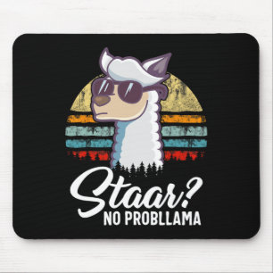 Texas State Test Day Llama Alpaca For Students Gif Mouse Pad