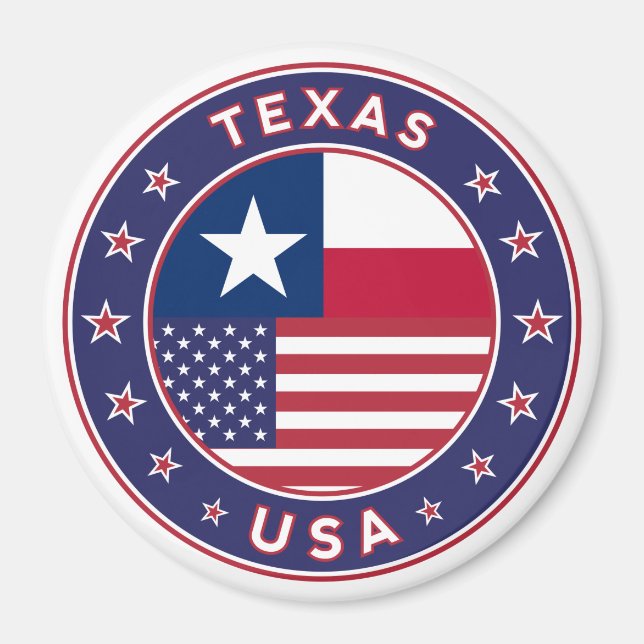 Texas sticker, phone case, tote bag magnet (Front)