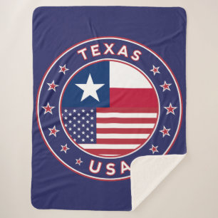 Texas sticker, phone case, tote bag sherpa blanket