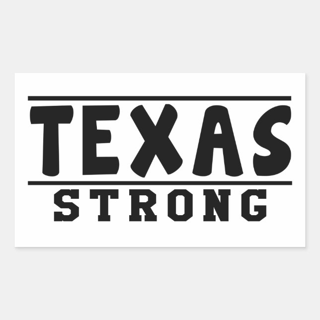 Texas Strong Designs Rectangular Sticker (Front)