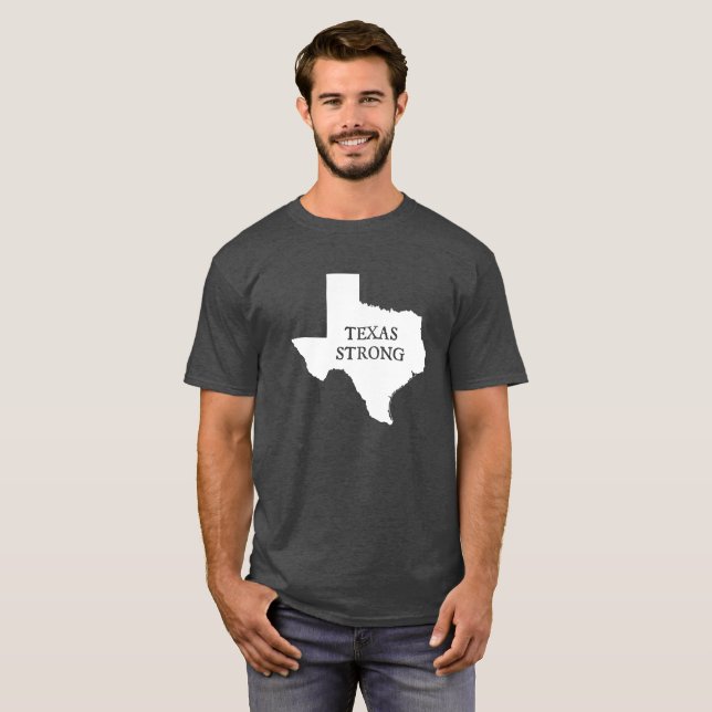Texas Strong Men's Cotton T-Shirt (Front Full)