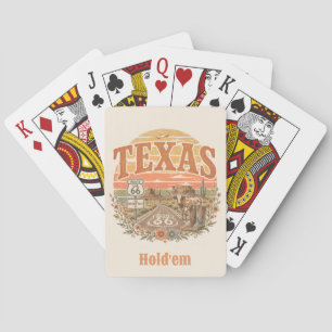 Texas Sunset Card Night Road Trip