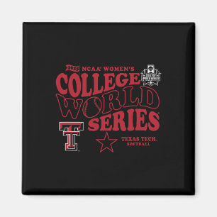 Texas Tech Red Raiders Wcws 2025 Softll Black Magnet