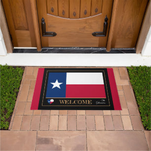 Texas & Texas Flag house mat /sports USA