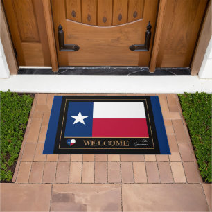 Texas & Texas Flag house mat /sports USA