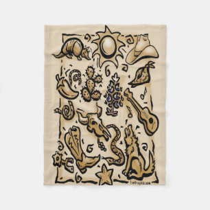 Texas Thangs Fleece Blanket