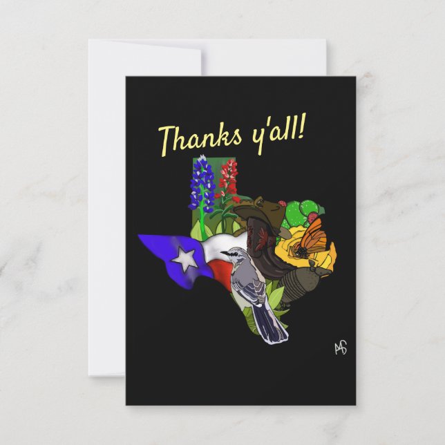 Texas Thank You Card (Front)
