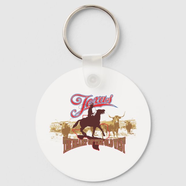 Texas - The Heart of the West Key Ring (Front)