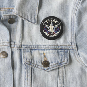 Texas: The Lone Star State 6 Cm Round Badge