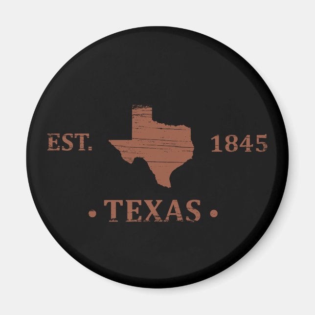 Texas the lone star state magnet (Front)