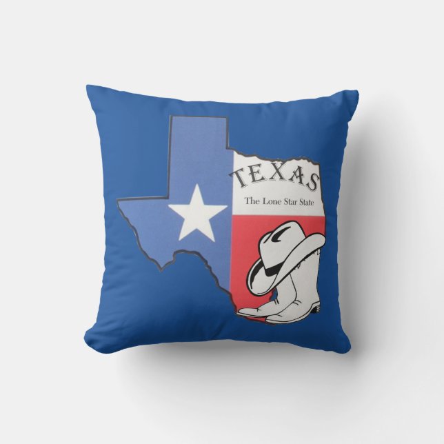 Texas The Lone Star State Outdoor Cushion (Front)
