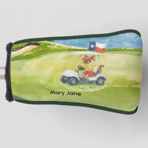 Texas themed for golfer golf head cover