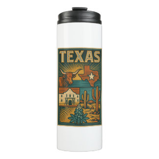 Texas Thermal Tumbler – Insulated Stainless Steel 
