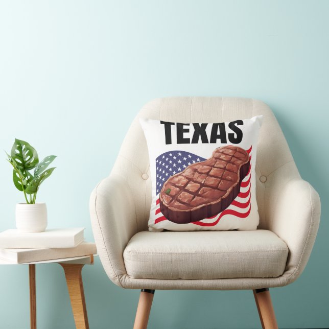 Texas Throw Pillow (Chair)