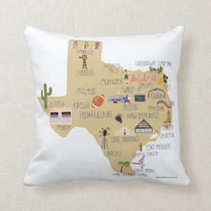 Texas Throw Pillow