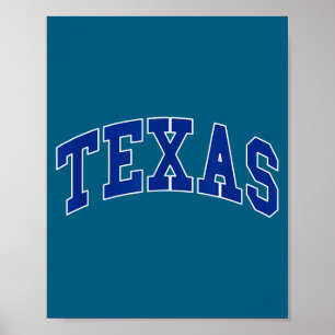 Texas - throwback design - classic poster