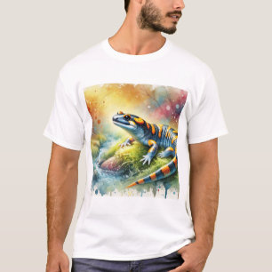 Texas tiger salamander 020924AREF139 - Watercolor T-Shirt