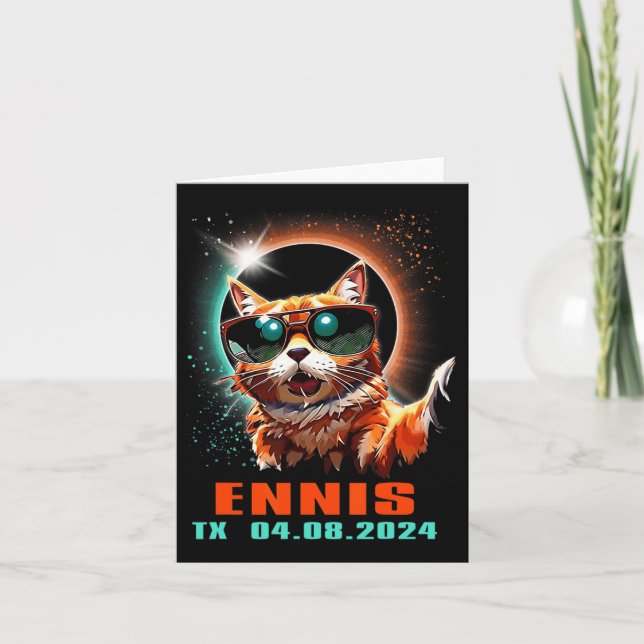Texas Total Solar Eclipse 2024  Card (Front)