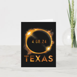Texas Total Solar Eclipse April 8 2024 Texas Solar Card