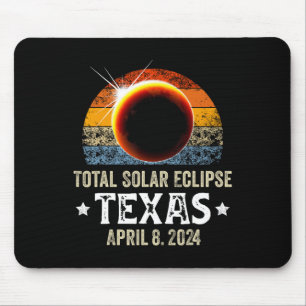Texas Total Solar Eclipse April 8 2024 Texas Solar Mouse Pad