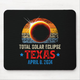 Texas Total Solar Eclipse April 8 2024 Texas Solar Mouse Pad