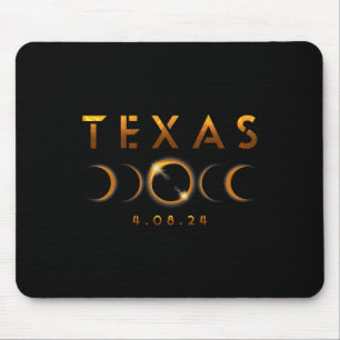Texas Total Solar Eclipse April 8 2024 Texas Solar Mouse Pad