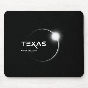 Texas Totality 4.08.2024 Total Solar Eclipse 2024 Mouse Pad