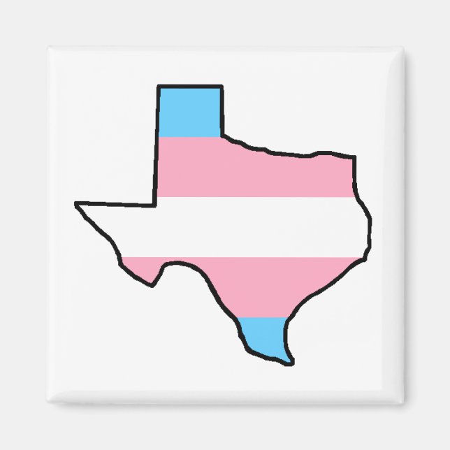 Texas Trangender Pride Magnet (Front)
