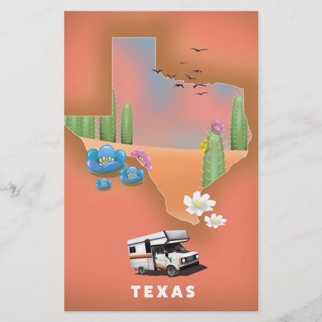Texas travel poster (Front)