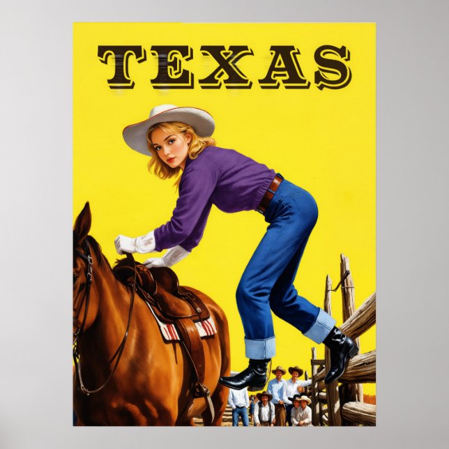 Texas Travel Poster  (Front)