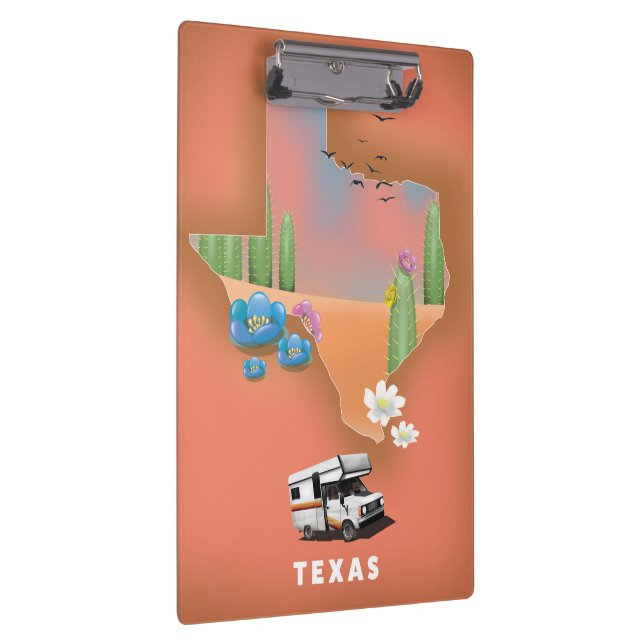 Texas travel poster clipboard (Right)