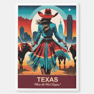 Texas Travel: Where the West Begins Magnet