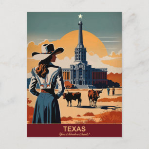 Texas Travel: Your Adventure Awaits Postcard