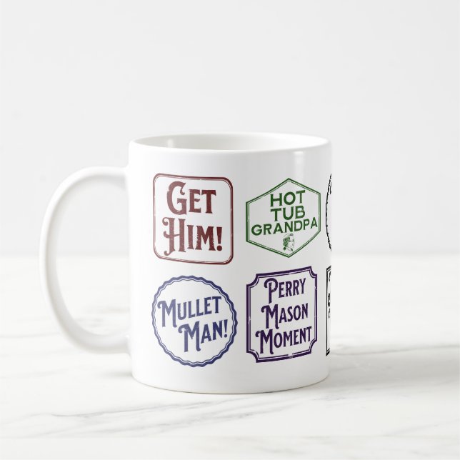 Texas Trial-o-Rama Greatest Hits Mug (Left)