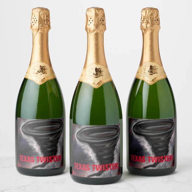 TEXAS TWISTER SPARKLING WINE LABEL (Bottles)