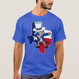 Texas Uncle Sam Texan 4th of July USA Patriotic T-Shirt