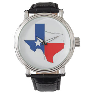 texas united states america map flag label shape watch
