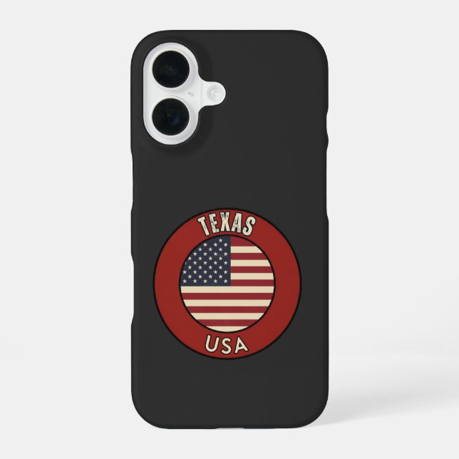 Texas United States of America iPhone 16 Case (Back)