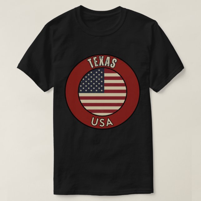 Texas United States of America T-Shirt (Design Front)