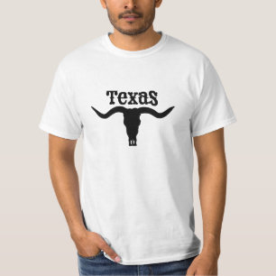 Texas USA Bull American Font T-Shirt