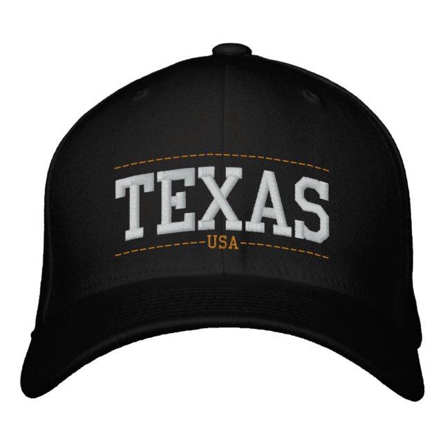 Texas USA Embroidered Zip Hats (Front)