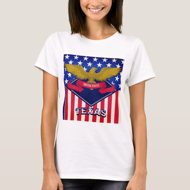 Texas USA Flag T-Shirt (Front)