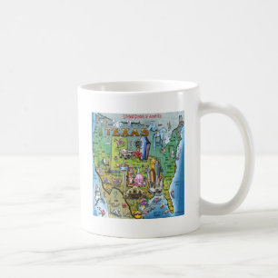 Texas USA Map Coffee Mug