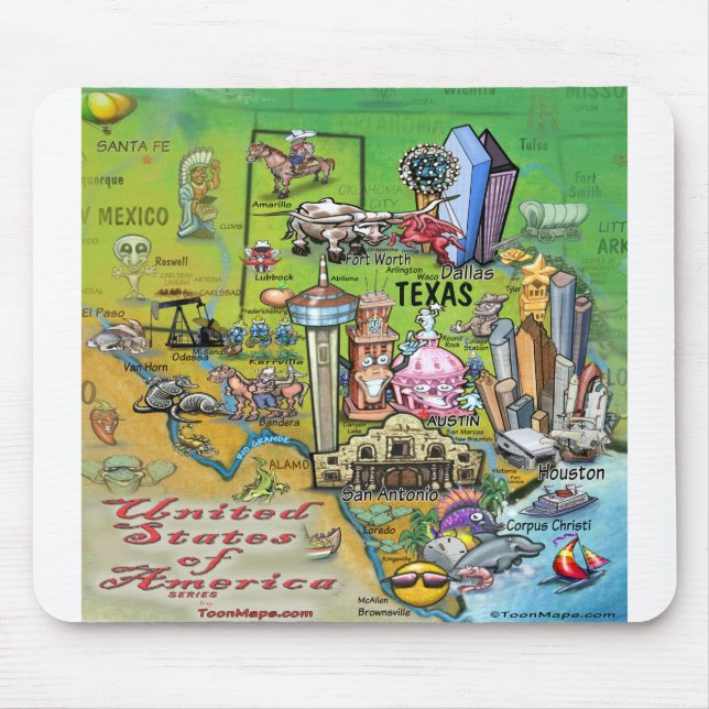 Texas USA Mouse Pad (Front)