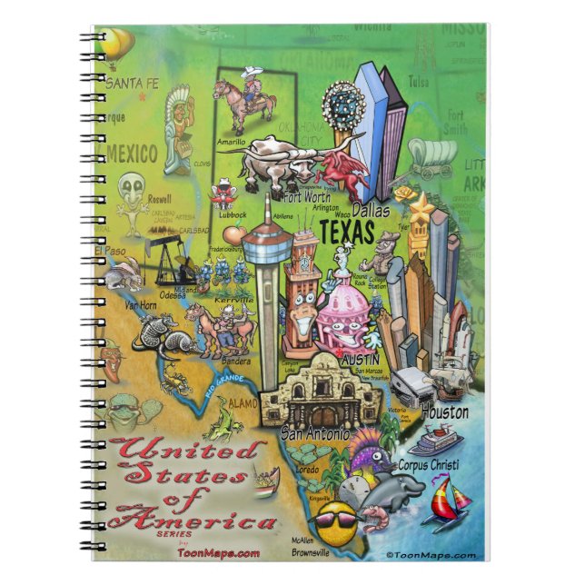 Texas USA Notebook (Front)