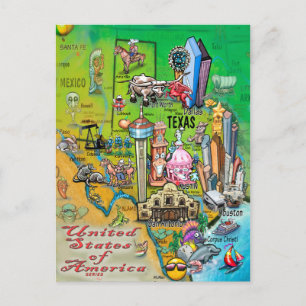 Texas USA Postcard