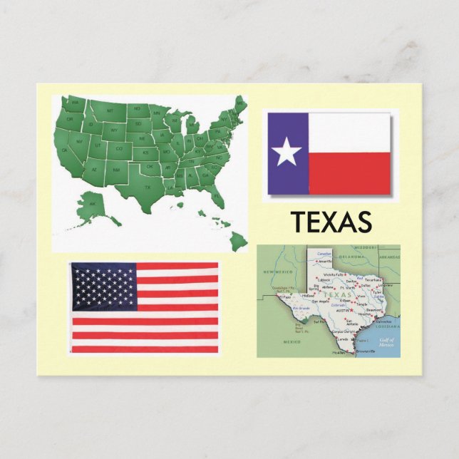 Texas, USA Postcard (Front)