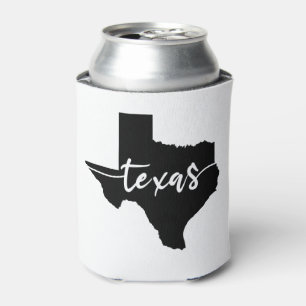 Texas USA State Map Can Cooler