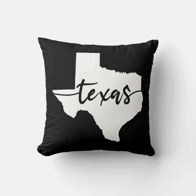 Texas USA State Map Cushion (Front)